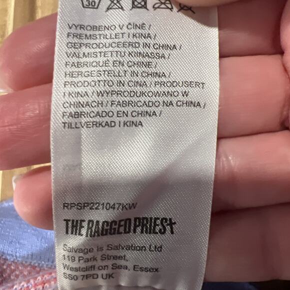 Ragged Priest Whimsical Flower Power Purple Flare Pants Grunge Punk Indie L - Picture 10 of 11